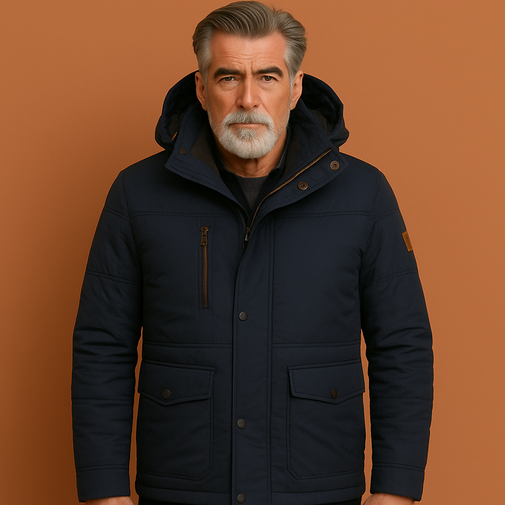 Moderne heren winterparka, casual mode bovenkleding, ideaal voor dagelijks gebruik en winterse omstandigheden.