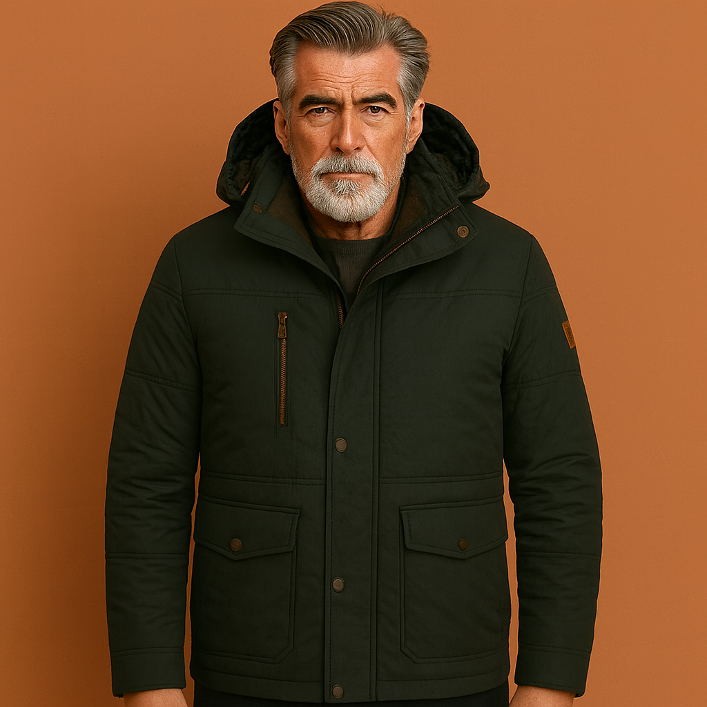 Warme en comfortabele herenparka, essentiële winterjas voor een stijlvolle en behaaglijke look.