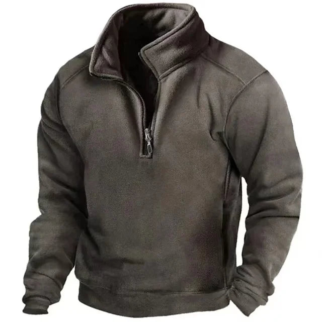 Stijlvolle heren trui met halve rits. Warme en veelzijdige bovenkleding voor herfst & winter herenkleding.