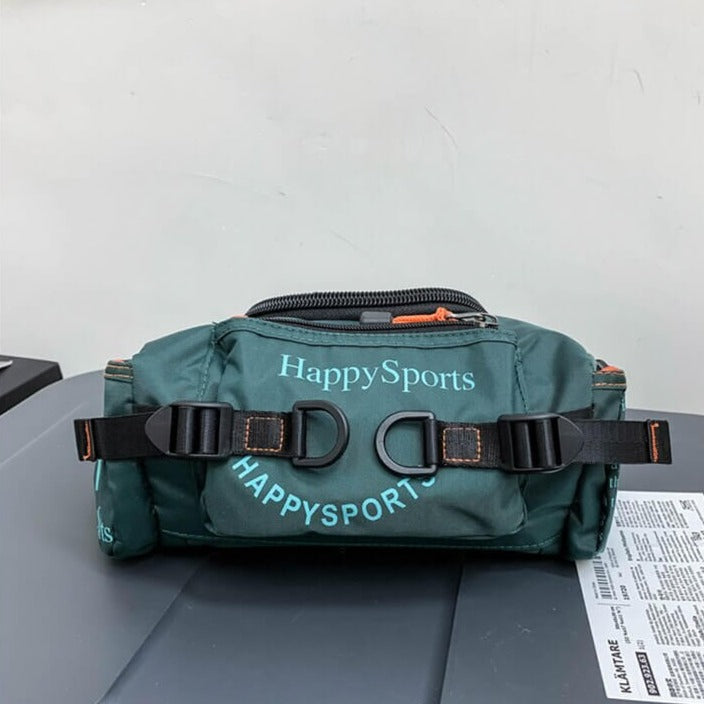 Compacte waterafstotende heuptas voor heren, comfortabel en veilig voor onderweg en outdoor.