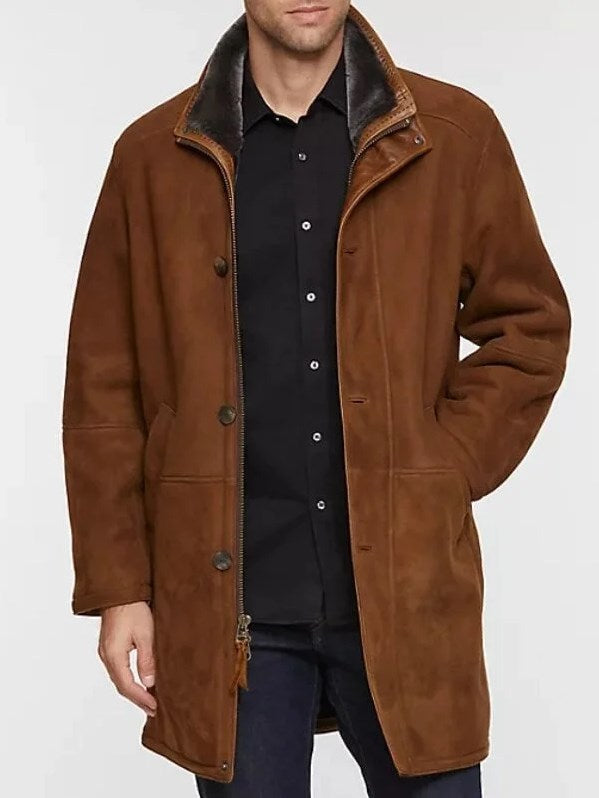 Stijlvolle heren winterjas, waterafstotend en warm. Casual mode voor dagelijks gebruik; driekwart lengte.