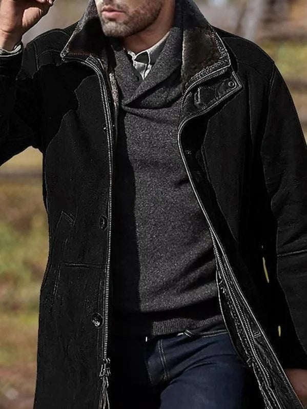 Modieuze waterafstotende heren winterjas, warm en stijlvol. Een must-have voor de casual wintergarderobe.