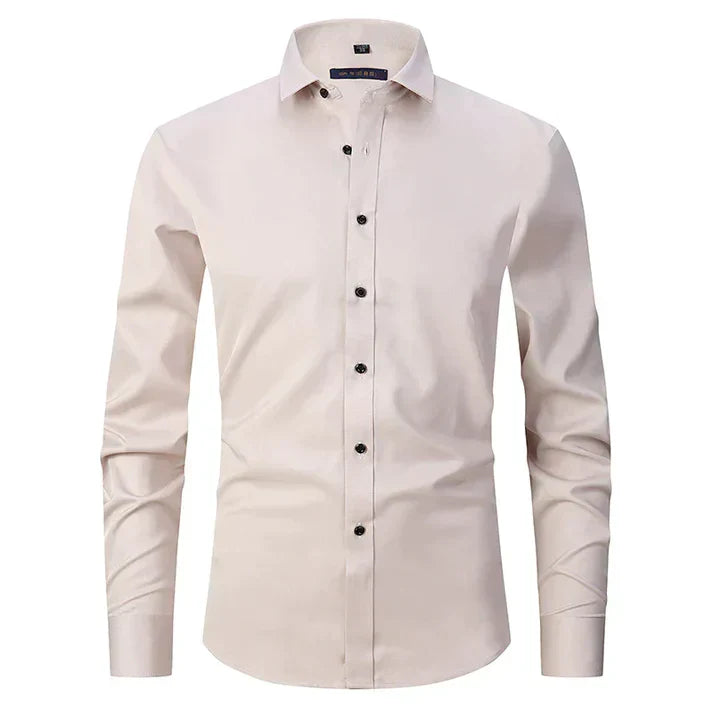 Comfortabel en stijlvol heren overhemd, lange mouwen, tailored fit. Essentieel voor een modieuze zakelijke look.