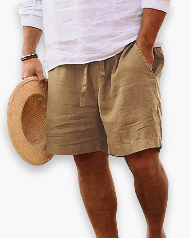 Stijlvolle heren zomerkleding: een ademende korte broek voor elke comfortabele gelegenheid.