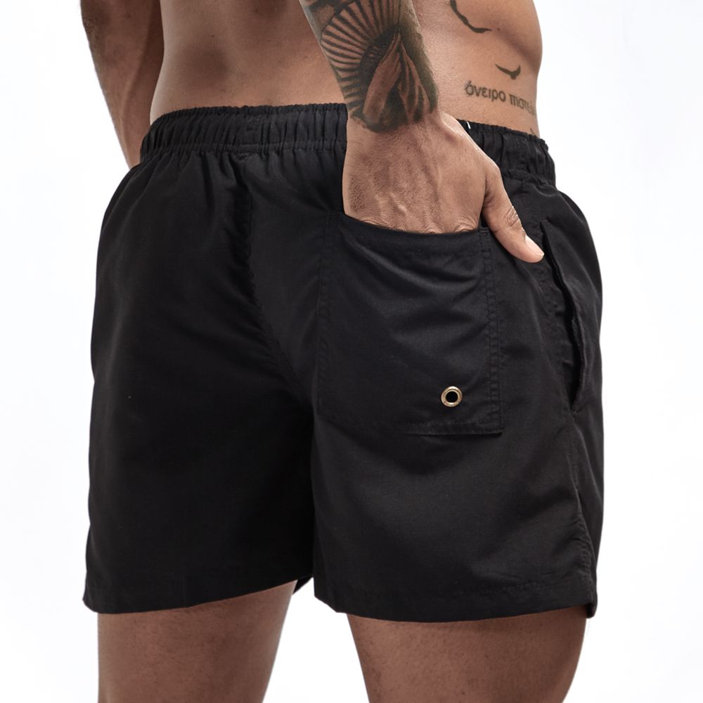Stijlvolle heren zwembroek, kort model, sneldrogend, perfect voor zomerse dagen en vakantie.