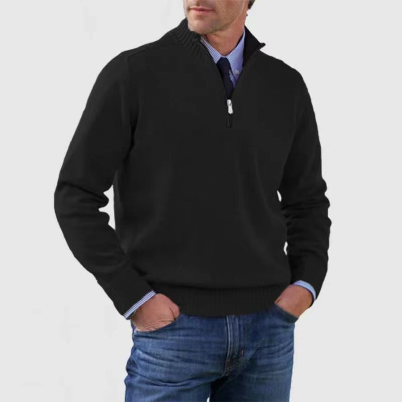 Stijlvolle herenpullover met halve rits, casual en modern design voor dagelijkse herenmode.