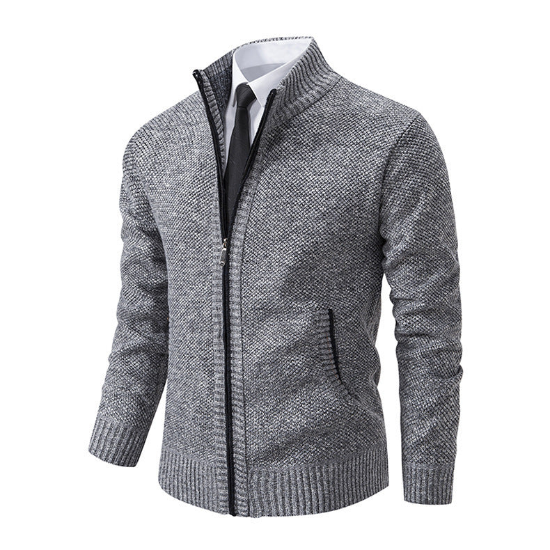 Stijlvol herenvest met ritssluiting in diverse kleuren, thermische stof voor warmte en comfort, ideaal voor casual en semi-formele gelegenheden.