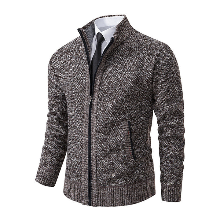 Stijlvol herenvest met ritssluiting in diverse kleuren, thermische stof voor warmte en comfort, ideaal voor casual en semi-formele gelegenheden.