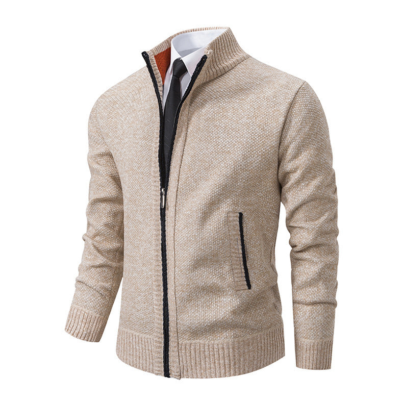 Stijlvol herenvest met ritssluiting in diverse kleuren, thermische stof voor warmte en comfort, ideaal voor casual en semi-formele gelegenheden.