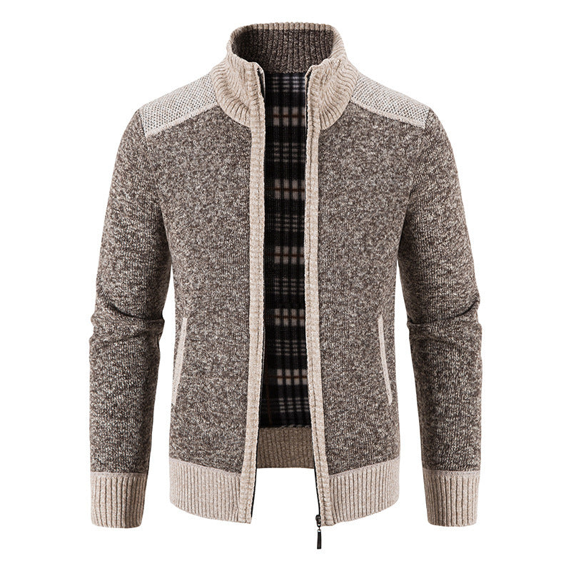 Klassiek gebreid herenvest met kraag, tijdloze herenmode voor comfort en stijl.