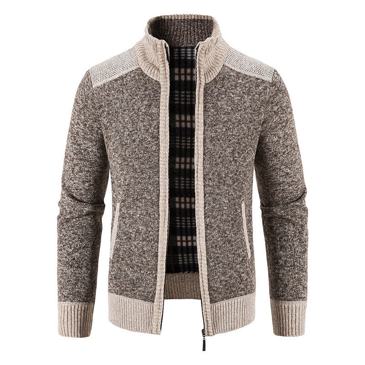 Fijn gebreid herenvest met kraag, zacht en warm voor optimaal comfort en stijl in de winter.