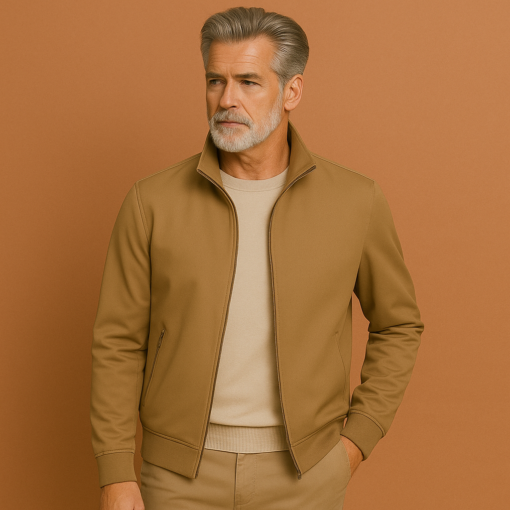Casual herenjas, ideaal voor de herfst, met een comfortabele en moderne pasvorm.