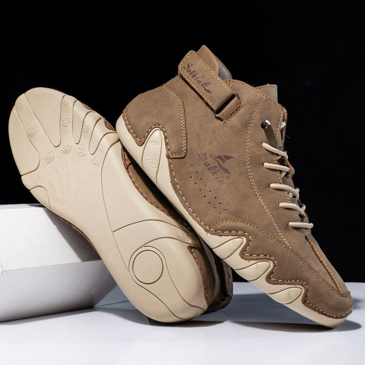 Warme hoge herenschoenen, ideaal voor herfst en winter; met antislipzolen en extra comfort.