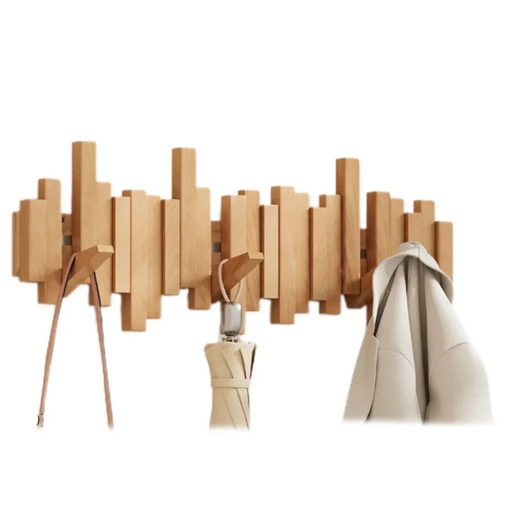De Piano wandkapstok: duurzaam walnoothout of beukenhout voor een design interieur met efficiënte organisatie.