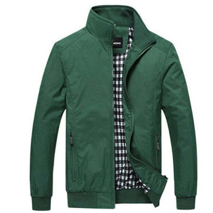 "Khaki, bruine, blauwe, groene, zwarte en witte modieuze zomerjas voor heren, stijlvol lichtgewicht design"
