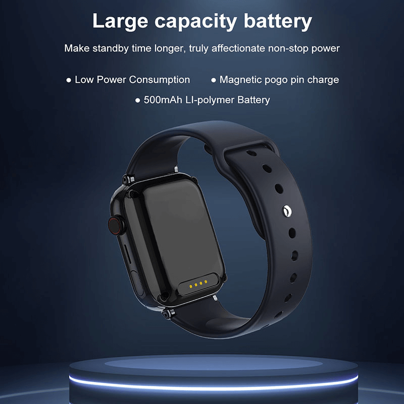 Modern 4G kinderhorloge met ingebouwde GPS, perfect voor videobellen en veilige communicatie.