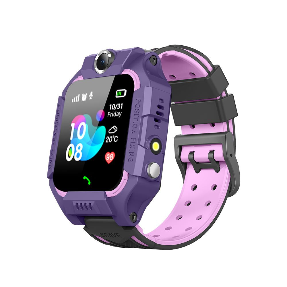 Trendy kinder smartwatch in blauw. Met GPS, belfunctie en SOS-knop. Veilig en hip voor elk kind.