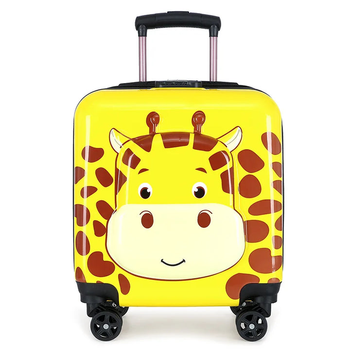 Sterke hardshell kinderkoffer met dierenprint, veilige bagage voor de spulletjes van uw kind op vakantie.
