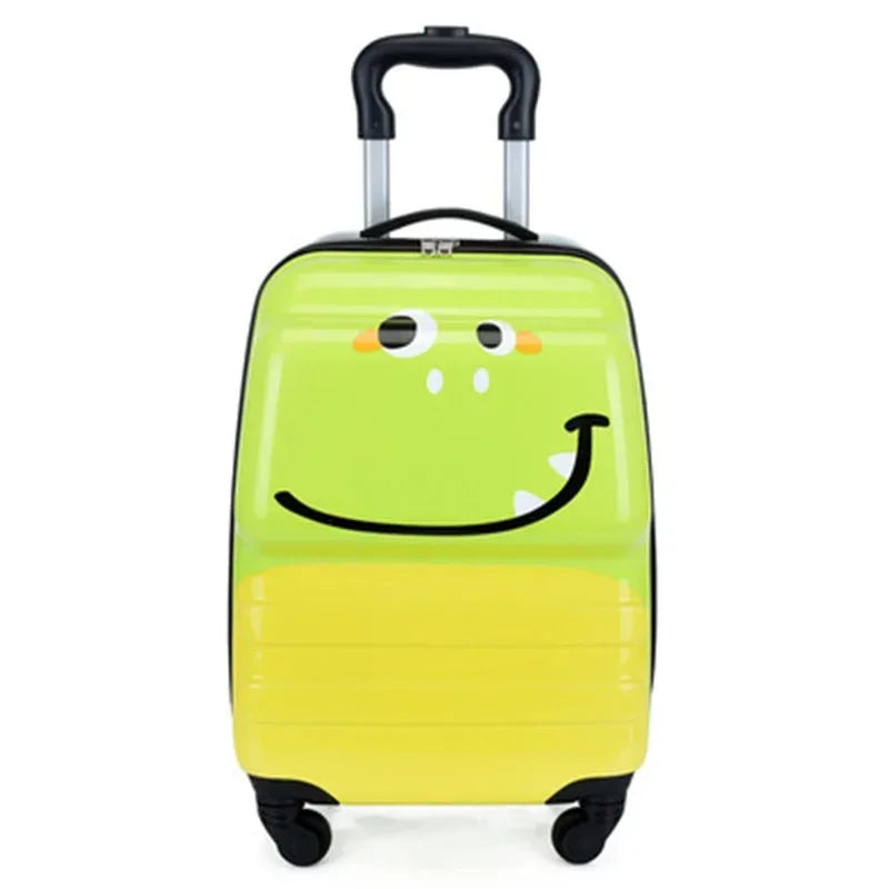 Kinderkoffer met vrolijk dierenontwerp. Lichtgewicht trolley ideaal voor kinderreizen en vakantie.