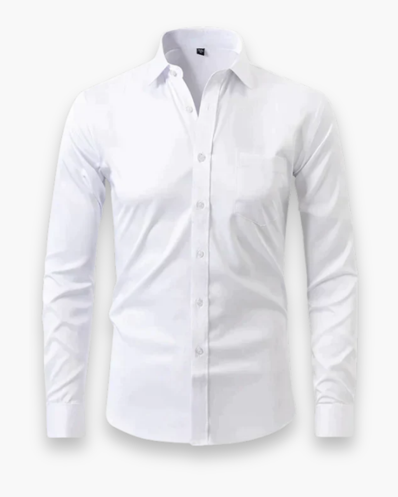 Klassiek slim fit herenoverhemd, ideaal voor zakelijke of formele gelegenheden; comfortabel en stijlvol.