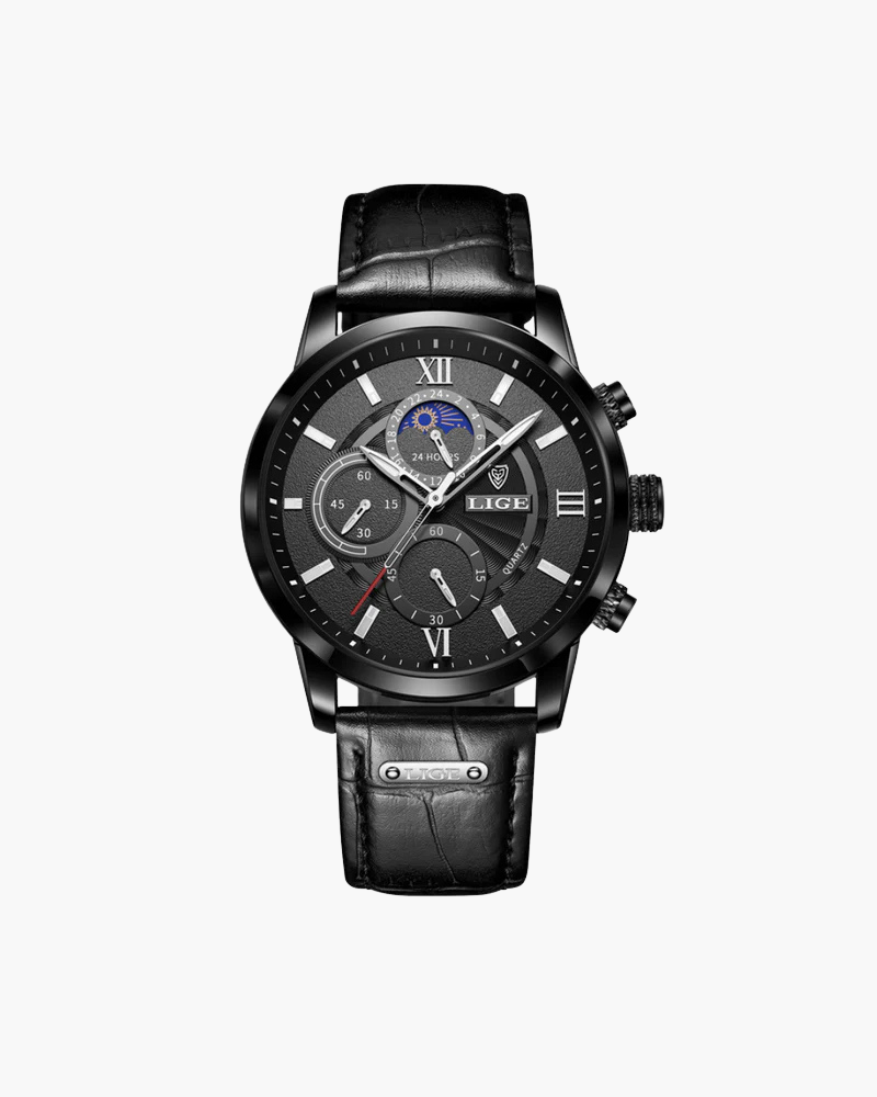Klassiek waterdicht herenhorloge, elegant design, tijdloos en robuust, ideaal voor zowel formele als informele gelegenheden