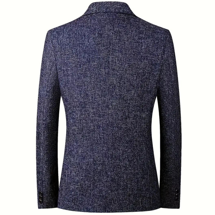 Veelzijdige heren blazer met klassiek design. Perfect voor een stijlvolle outfit; van zakelijk tot semi-formeel.