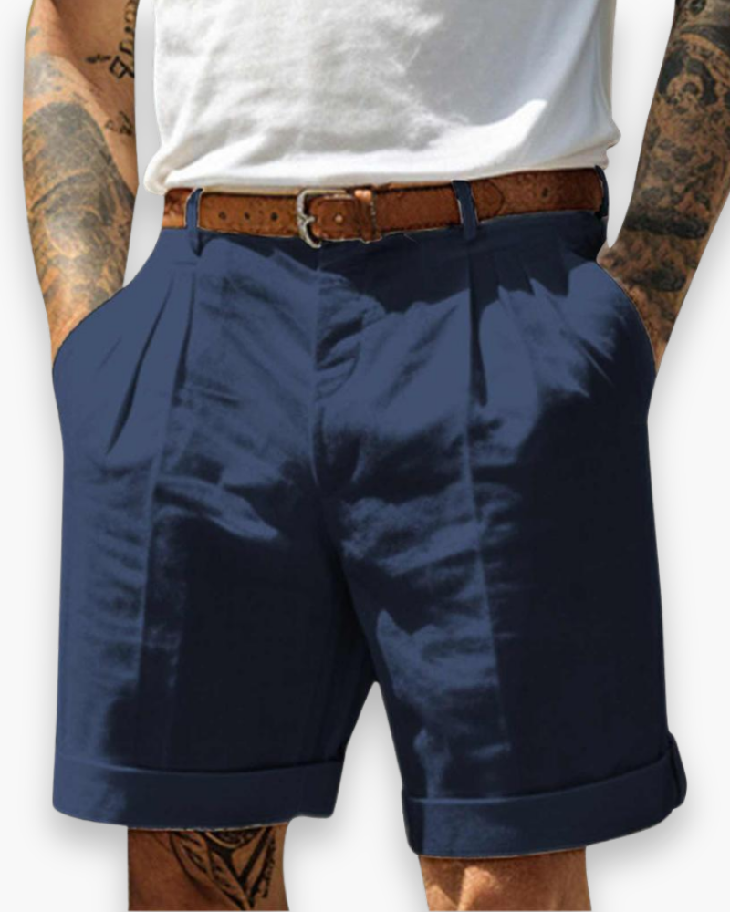 Effen kleur heren chino short, ademend katoen. Comfortabele zomerkleding, een klassieke basic voor elke man.
