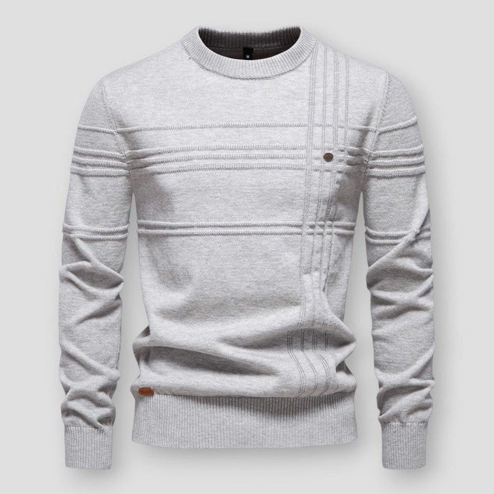 Casual heren trui met ronde hals, perfect voor dagelijks comfort en een moeiteloos stijlvolle uitstraling.