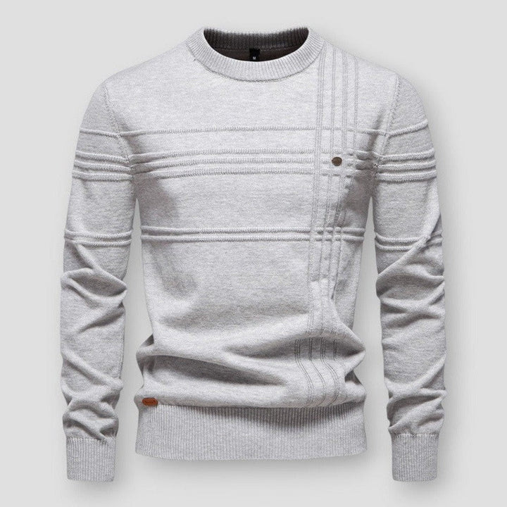 Casual heren trui met ronde hals, perfect voor dagelijks comfort en een moeiteloos stijlvolle uitstraling.