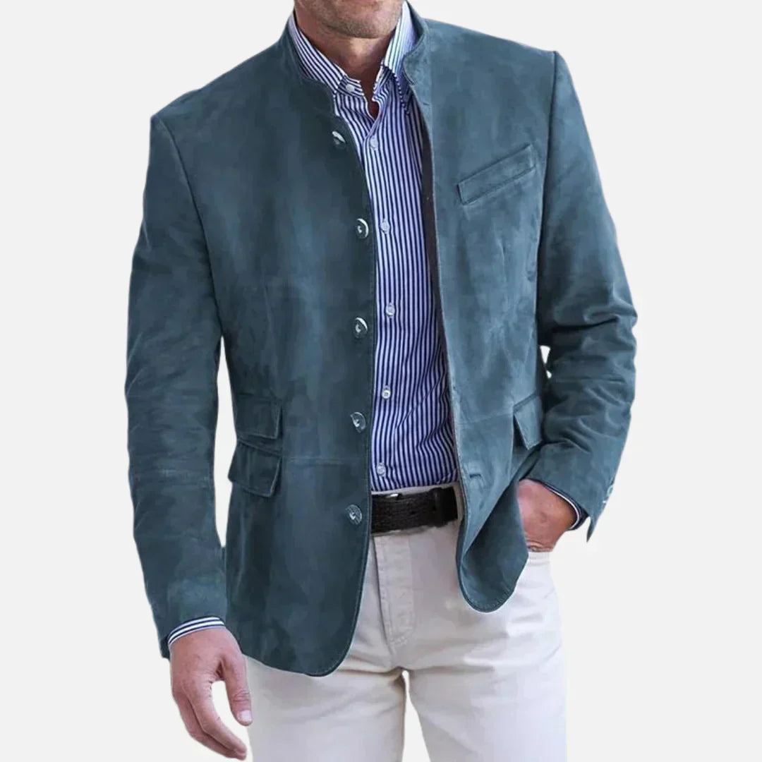 Klassieke Italiaanse heren blazer, slim fit, perfect voor een elegante en tijdloze smart casual of zakelijke look.