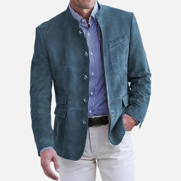 Klassieke Italiaanse heren blazer, slim fit, perfect voor een elegante en tijdloze smart casual of zakelijke look.