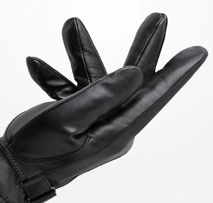 "Klassieke leren handschoenen voor heren, premium kwaliteit in bruin, warme voering, stijlvol en functioneel ontwerp."