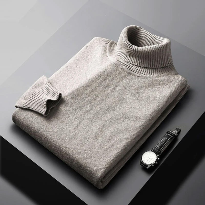 Elegante comfortabele heren coltrui, veelzijdig design perfect voor stijlvolle winterkleding.