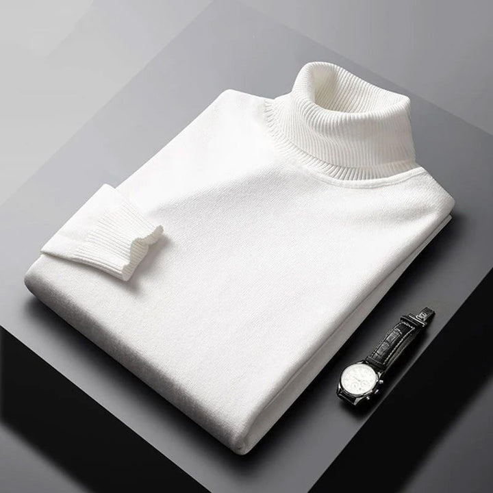 Comfortabele en warme heren coltrui, ideaal voor een veelzijdige, klassieke herfstlook.