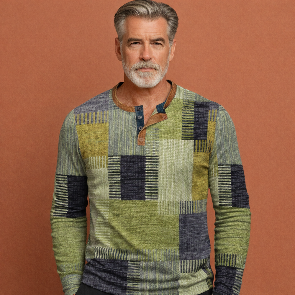 Comfortabele heren trui met warme gebreide stof. Perfecte pasvorm voor casual kleding in de winter.