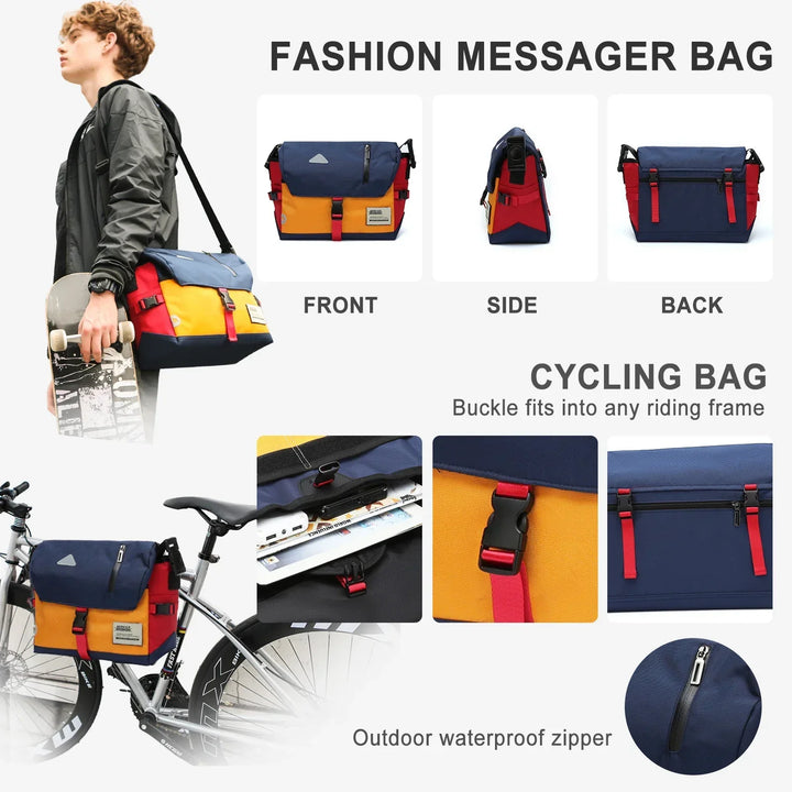 "Klassieke waterdichte crossbody reistas voor dames, met stijlvol ontwerp, verstelbare schouderriem en waterdicht materiaal."