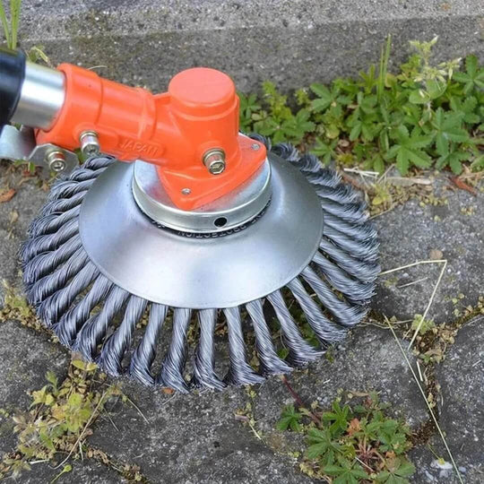 Krachtige 2-in-1 grastrimmer en onkruidverwijderaar voor efficiënt tuinonderhoud van gazon en borders.