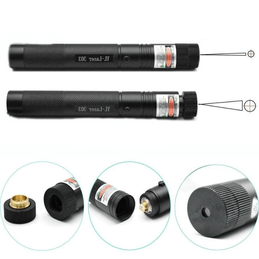 Krachtige laserpointer 303, robuust ontwerp, ideale gadget voor presentaties en sterrenkijken, compact en draagbaar.