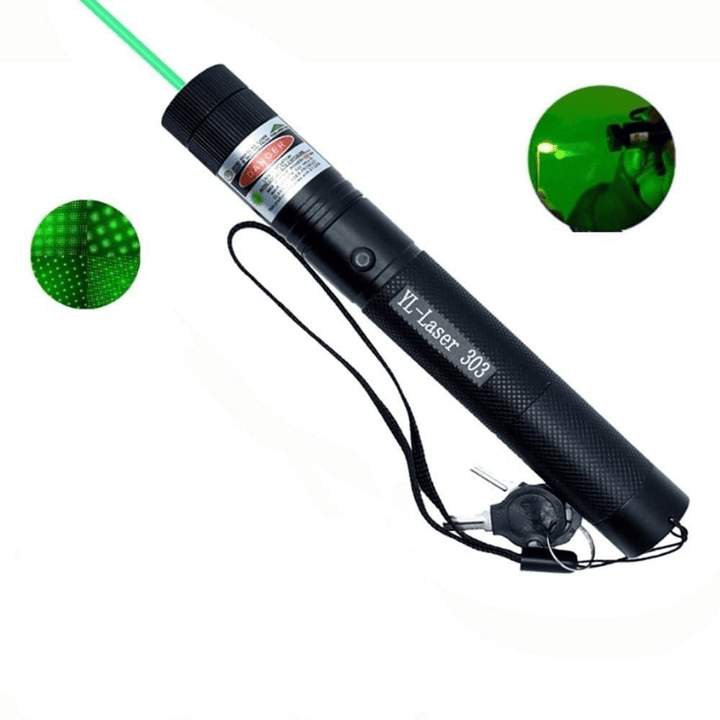 Krachtige laserpointer 303, robuust ontwerp, ideale gadget voor presentaties en sterrenkijken, compact en draagbaar.