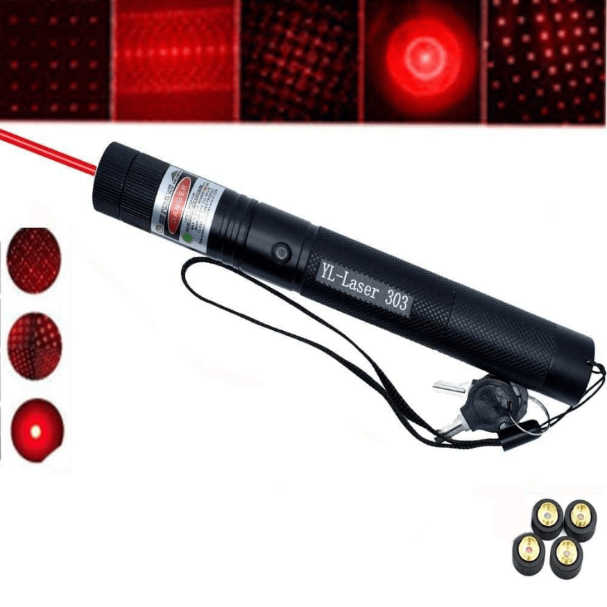 Krachtige laserpointer 303, robuust ontwerp, ideale gadget voor presentaties en sterrenkijken, compact en draagbaar.