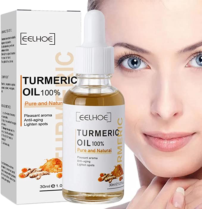 Whitening gezichtsserum met kurkuma; helpt tegen donkere vlekken, pigmentvlekken en anti-aging voor een egale teint.