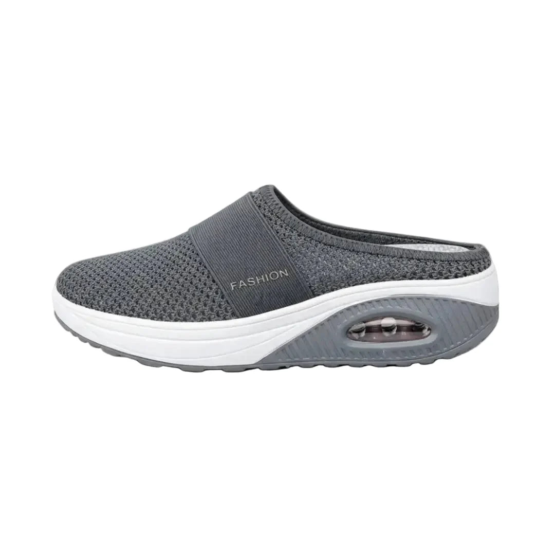 Comfortabele dames schoenen: Lagoz Lily lichtgrijze sandalen met steunzool