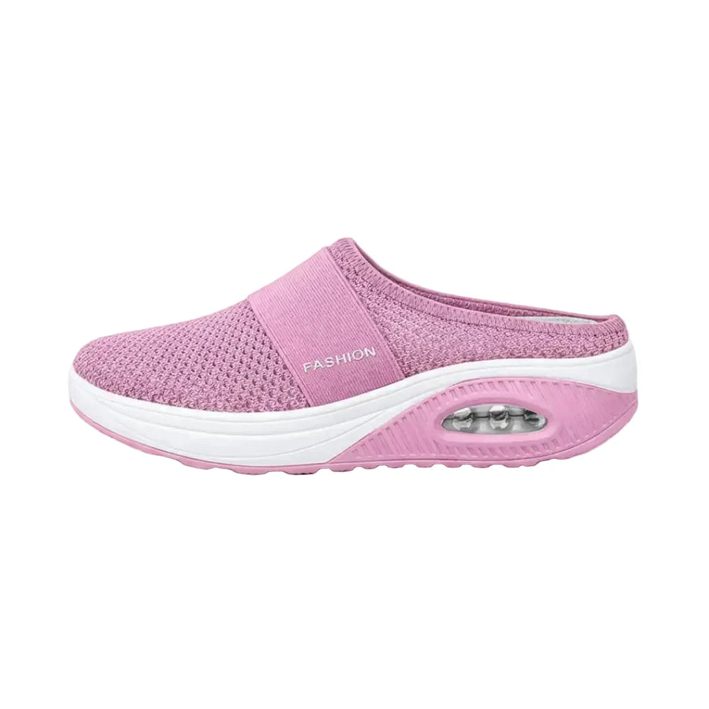 Stijlvolle Lagoz Lily roze dames instapper met ingebouwde steunzool