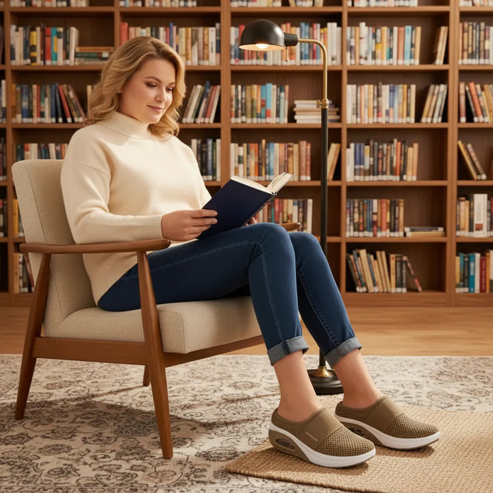 Orthopedische dames schoenen: Lagoz Lily roze met comfortabele steunzool