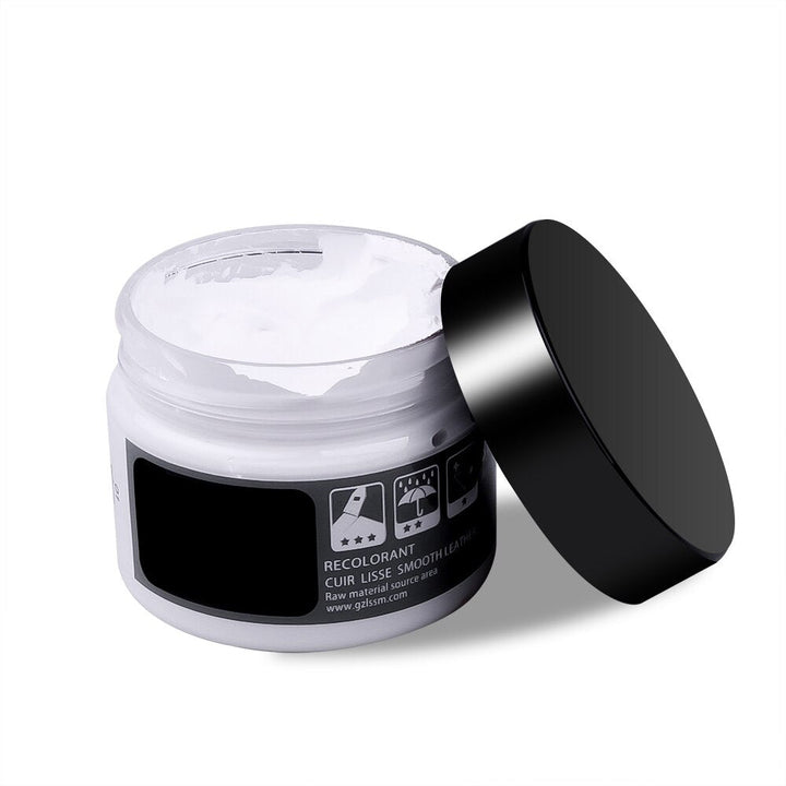 Veelzijdige leer restauratie balm. Beschikbaar in diverse kleuren voor nauwkeurig kleurherstel van lederen oppervlakken.