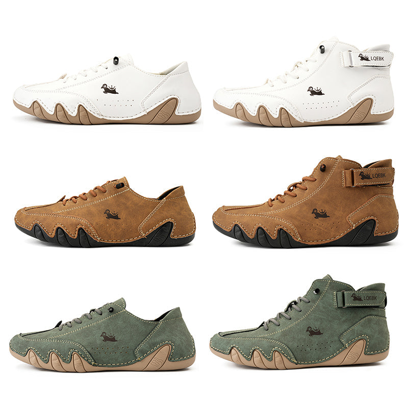 Herenschoenen voor wandelen, met orthopedische ondersteuning, comfortabel voor lange afstanden.