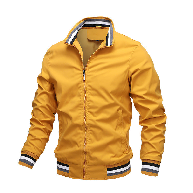 "Lichtgewicht ademende heren zomerjas in blauw, elegant design, ideaal voor casual en formele zomeroutfits"