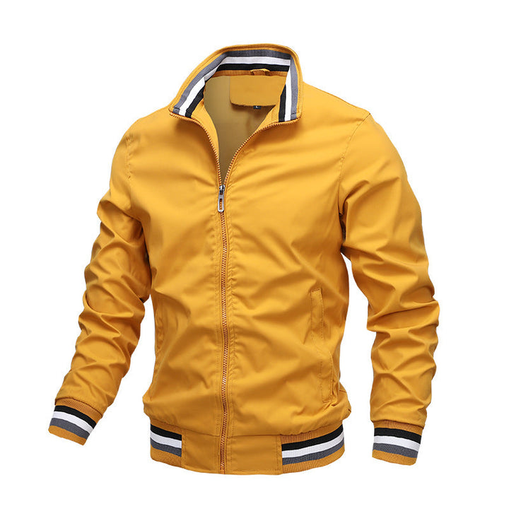 "Lichtgewicht ademende heren zomerjas in blauw, elegant design, ideaal voor casual en formele zomeroutfits"