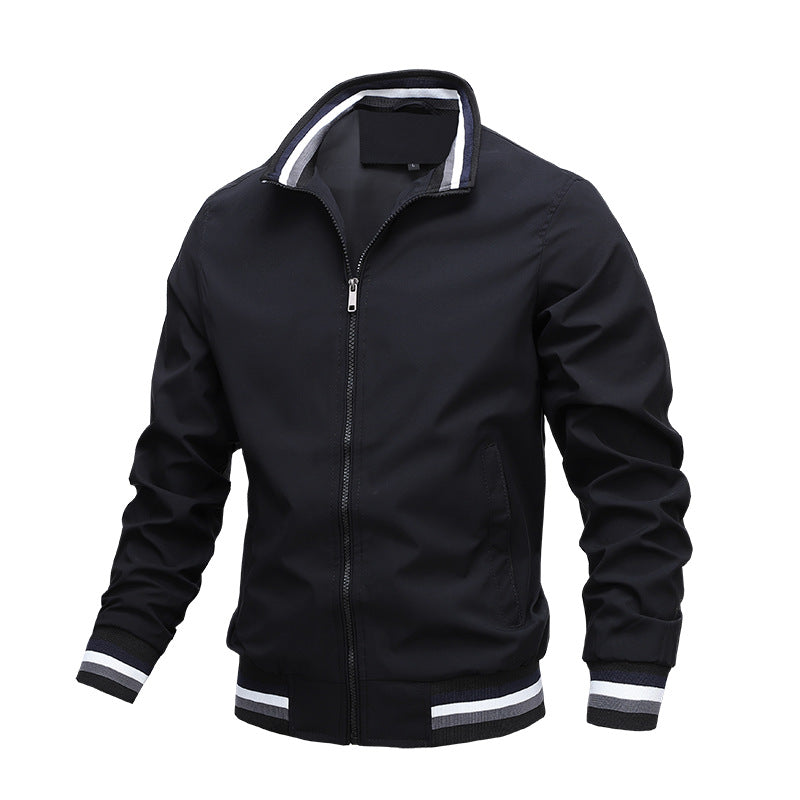 "Lichtgewicht ademende heren zomerjas in blauw, elegant design, ideaal voor casual en formele zomeroutfits"