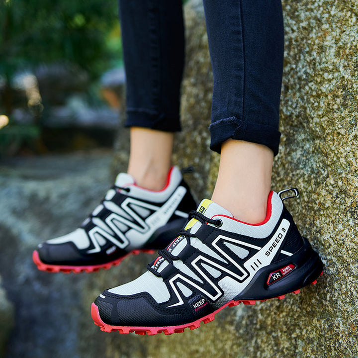 Waterdichte trekking wandelschoenen voor heren, lichtgewicht en ademend, met antislip functionaliteit.